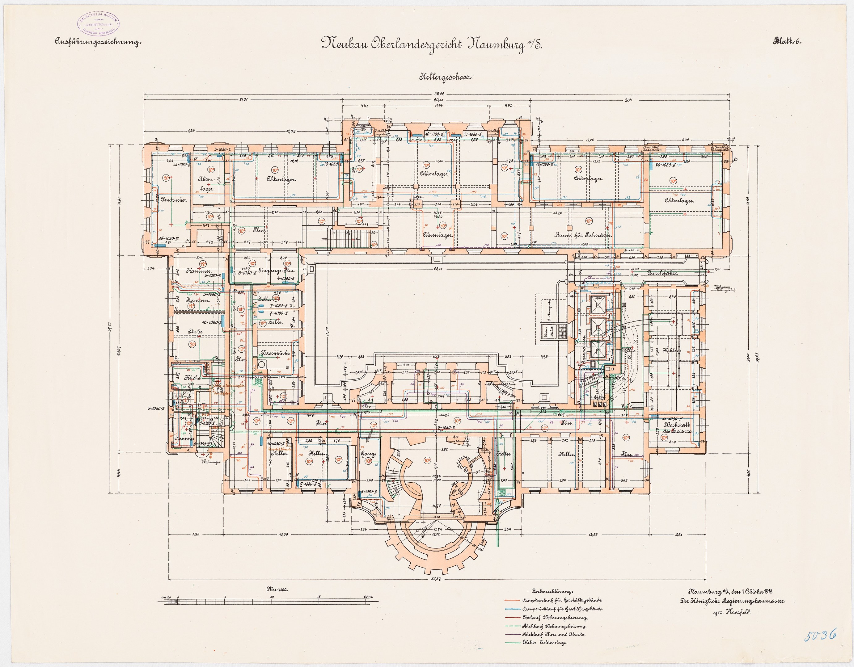 Schwarz-weißer architektonischer Grundriss eines Mehrraumgebäudes, bezeichnet als Neuhaus Oberlandgereich in Hamburg, Deutschland, mit detaillierten Anmerkungen zu Räumen, Fluren, Fenstern, Türen und anderen Merkmalen.